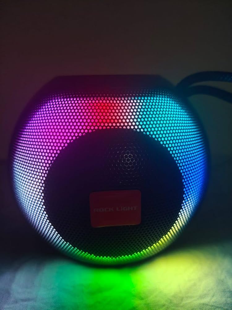 Rock Light Boom bass Wireless Speaker Sound/Upto 4 hrs Playtime/Multiple connectivity Modes