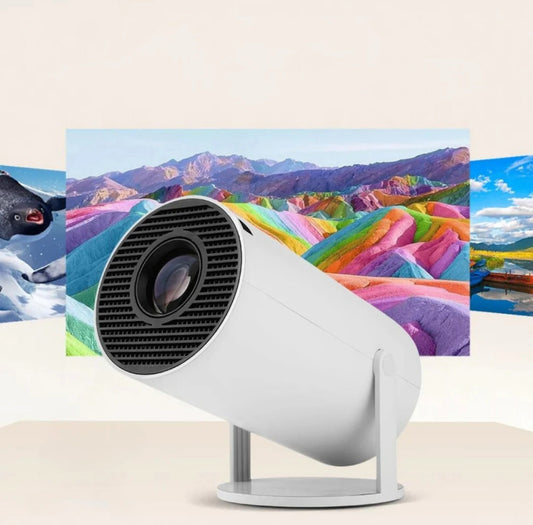 Smart LED Projector with 720p HD Resolution, Rotatable Design, Built-in Streaming Apps (Netflix, Prime Video, Hotstar), 2000 Lumens, Screen Mirroring, 3 Watts Speaker (White)
