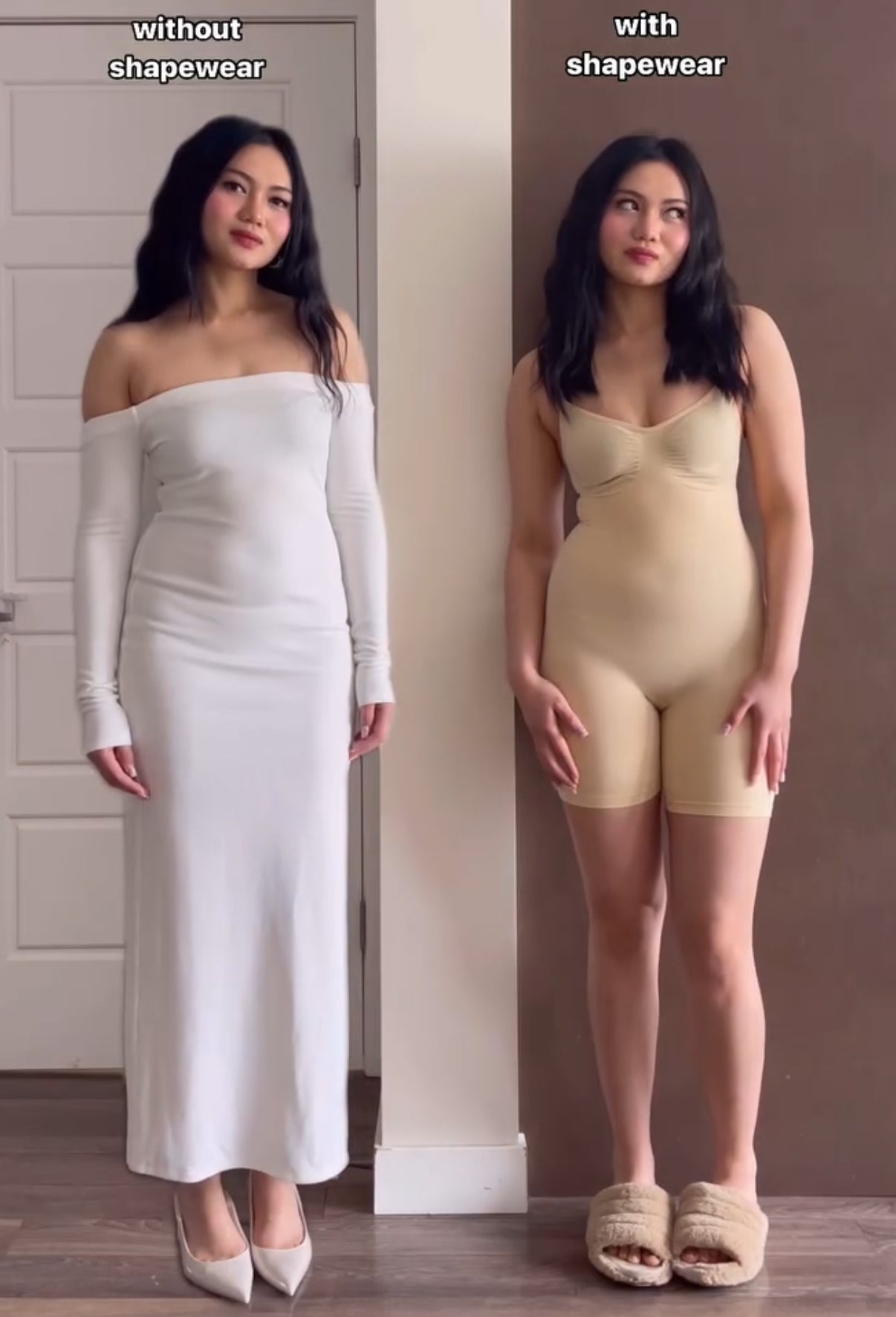 Women's Dress Shaping Body Shapewear Beige