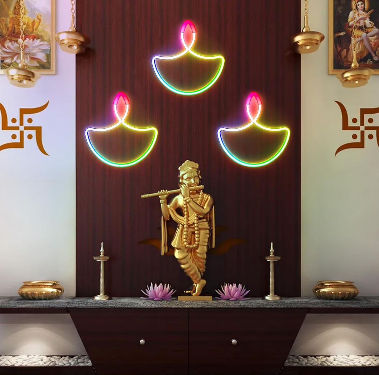 Water Sensor Diyas + Diya LED Lights FREE (Pack of 8/12/18/24)