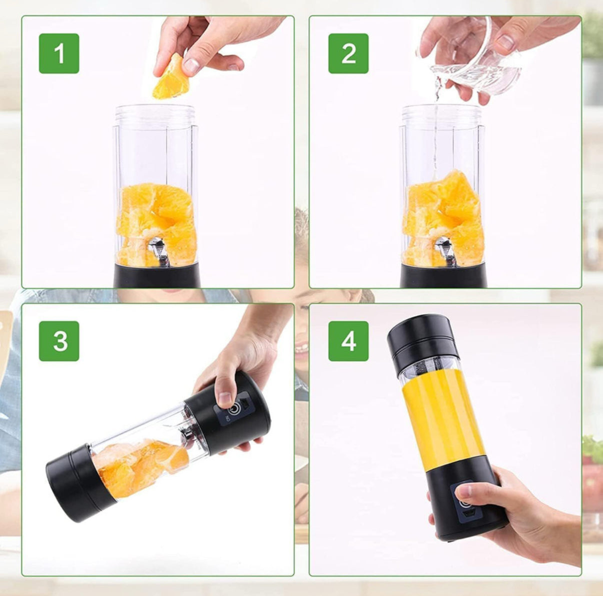 Portable Blender 450 ml, USB Rechargeable Battery