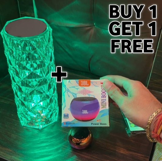 Trendy Crystal Lamp + Jbl Mini Bluetooth Speaker Free