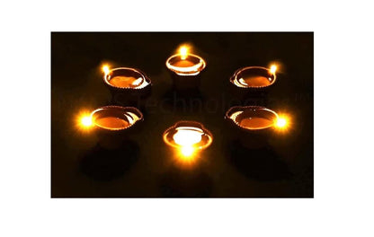 Water Sensor Diyas + Diya LED Lights FREE (Pack of 8/12/18/24)