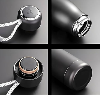 Stainless Steel Water Bottle 550ml + Glass Water Bottle 400ml, 8 Hours Hot 20 Hours Cold