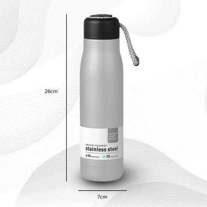 Stainless Steel Water Bottle 550ml + Glass Water Bottle 400ml, 8 Hours Hot 20 Hours Cold