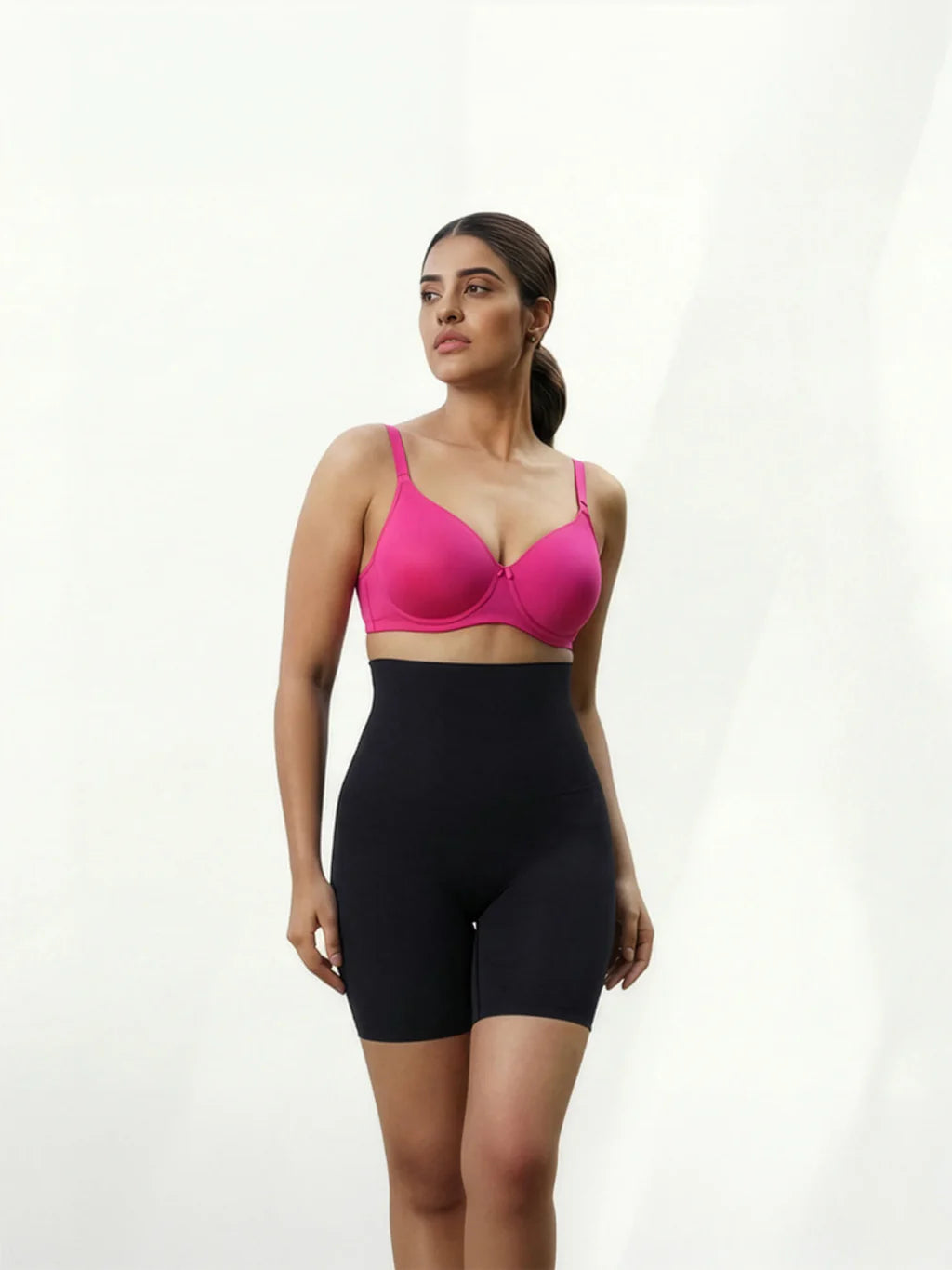4-in-1 Shaper - Quick Slim Shape Wear Tummy, Back, Thighs, Hips - Black/Efffective Seamless Tummy Tucker Shapewear Body Shaper