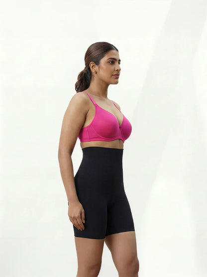 4-in-1 Shaper - Quick Slim Shape Wear Tummy, Back, Thighs, Hips - Black/Efffective Seamless Tummy Tucker Shapewear Body Shaper